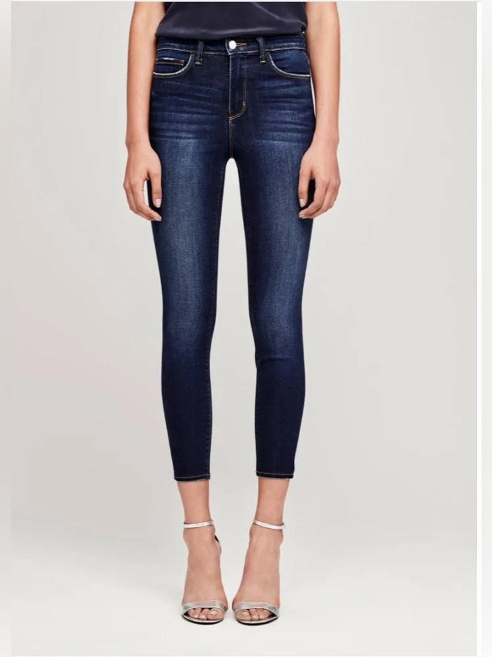 NWT L'Agence Margot Highrise Skinny Jean Baltic 25 - Picture 2 of 13